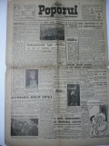 ZIARUL POPORUL - ANUL 1 NR.62 - 14 APRILIE 1946 - COTIDIAN INDEPENDENT DE ATITUDINE DEMOCRATICA - DIRECTOR I. V. NICOLESCU