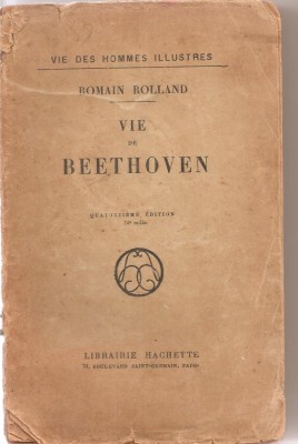 (C3372) VIE DE BEETHOVEN DE ROMAIN ROLLAND, LIBRAIRE HACHETTE, PARIS, foto