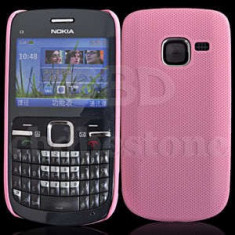 Husa roz mesh Nokia C3 husa + folie protectie ecran + expediere gratuita cu Posta Romana foto