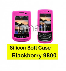 husa roz silicon slide Blackberry Torch 9800 foto