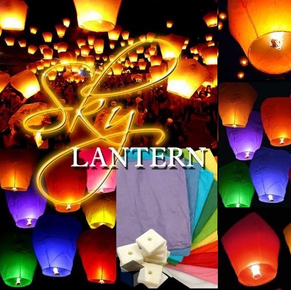 LAMPIOANE ZBURATOARE - GIGANT - SKY LANTERN CULORI MIXTE - LIVRARE IMEDIATA IN TOATA TARA -