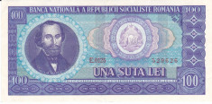 Bancnota Romania 100 Lei 1966 - P97 XF foto