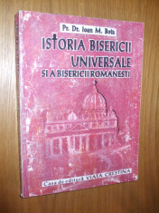 ISTORIA BISERICII UNIVERSALE SI A BISERICII ROMANESTI -- pr. dr. Ioan M. Bota -- [ 1944, 390 p.] foto