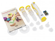 Set Profesional Pt Ornat Torturi Prajituri si Umplut Briose Carte De Instructiuni Frosting Deco Pen foto