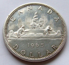 1 Dolar (Dollar) 1965 - Canada - Elisabeta II - Argint foto