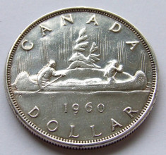 1 Dolar (Dollar) 1960 - Canada - Elisabeta II - Argint foto
