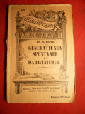 Dr.N.Leon - Generatiunea Spontanee si Darwinismul - cca.1912