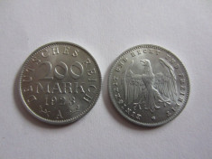 MONEDA 200 REICH MARK 1923 A foto