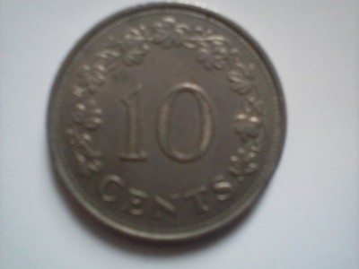 Malta 10 Centi 1972 foto