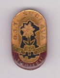 Insigna - O.J.T. Suceava 1986 - JUBILEU 50 ANI, Romania de la 1950