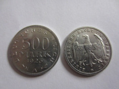 MONEDA 500 REICH MARK 1923 A foto