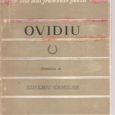(C3427) OVIDIU - TRISTELE, TALMACIRI DE EUSEBIU CAMILAR, EDITURA TINERETULUI, 1957