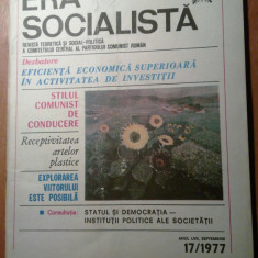 revista era socialista septembrie 1977 -revista comitetului central al PCR