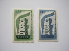 Italia 1956 Europa mi 973-974 foto