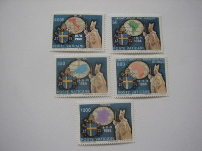 Vatican 1989 mi 988-992 foto