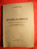 I.Negreanu -Studii Juridice - ed. 1930