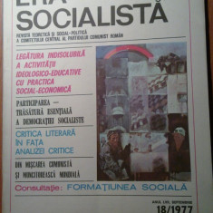 revista era socialista septembrie 1977 -revista comitetului central al PCR