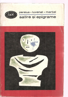 (C3394) SATIRE SI EPIGRAME DE PERSIUS, IUVENAL, MARTIAL, ELU, 1967 foto