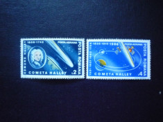 Romania - 1986 - Intoarecerea Cometei Halley - serie foto