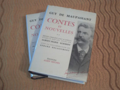 Guy de Maupassant - Contes et Nouvelles - 2 vol. - lb. franceza foto