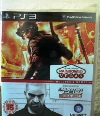 Joc Tom Clancy&amp;#039;s (Rainbow Six vegas + Splinter Cell Double Agent), PS3, nou! foto