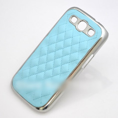 Carcasa Eleganta Piele BLEU pentru Samsung Galaxy S3 / I9300 - aluminiu rezistent foto