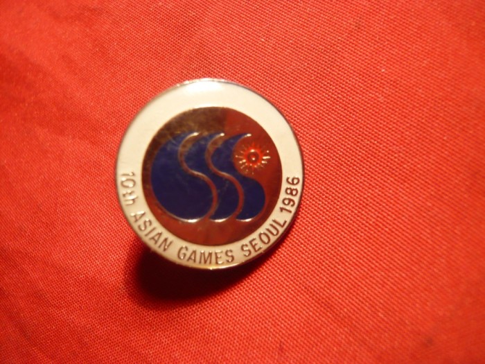 Insigna -Jocurile Asiatice 1986 Seul