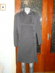 costum dama gri -jacheta +rochita MADELEINE -marimea S foto
