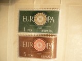 Serie Europa CEPT 1960 Spania , 2 val., Altele