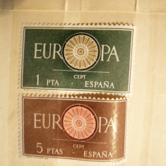 Serie Europa CEPT 1960 Spania , 2 val.