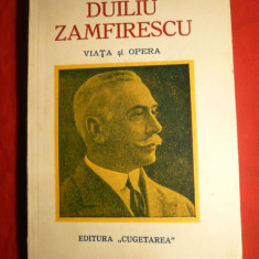 Lucian Predescu - Duiliu Zamfirescu -Viata si Opera -Prima Ed. 1937