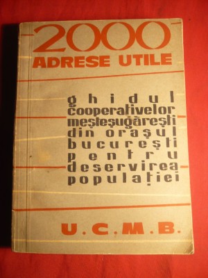 UCMB -Ghidul Cooperativelor Mestesugaresti Bucuresti- cca.1950 foto