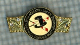 C550 Medalie(insigna) - Scoala de majorete -NARRHALLA Schwarz-Weiss -Nurnberg - Germania -interesanta-starea care se vede