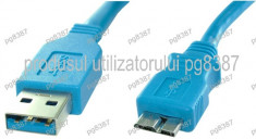 Cablu adaptor USB A 3.0 tata-micro USB 3.0 tata, lungime 30cm. - 127898 foto