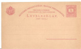 CPI (B2356) UNGARIA. CARTE POSTALA, TIMBRU IMPRIMAT, NECIRCULATA, LEVELEZO-LAP, ~ 1900, Printata