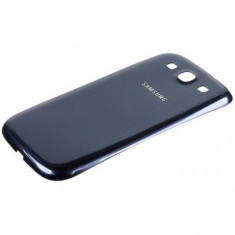 Carcasa capac spate baterie acumulator Samsung I9300 Galaxy S III S3 albastra / blue Originala Noua Sigilata foto