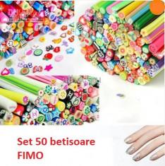 Set accesorii fimo 30bucati , Fimo decoratiuni unghii nail art 30set, Betisoare fimo + BONUS lama pentru taiat foto