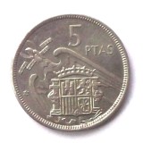 G1. SPANIA 5 PESETAS 1972 FRANCO **