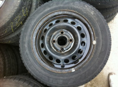 Jante tabla pe 13&amp;quot; 4x100 centru 60mm cu anvelope Michelin 155/70/13 profil 5mm merg pe dacia,renault foto