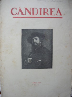 Gandirea - Anul VIII - ( No. 11 - noembrie 1928 ) foto