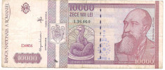 bancnota-10000 lei 1994 foto