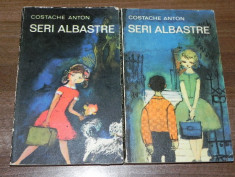 COSTACHE ANTON - SERI ALBASTRE VOL 1-2, EDITIA A 3-A, REVAZUTA. carte cu autograf foto