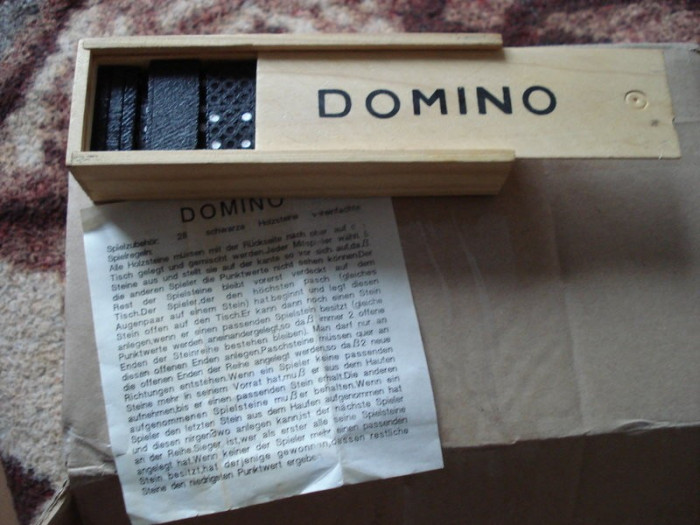 Joc Domino lemn vintage anii &#039;80