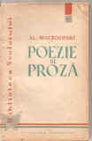 (C3446) POEZIE SI PROZA DE AL. MACEDONSKI, EDITURA TINERETULUI, 1960