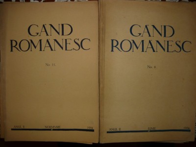 Gand Romanesc - 6 numere - ( 1933 - 1935 ) foto
