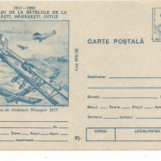 carte postala(cod072/92)-AEROFILIE-Avion de vinatoare Nieuport 1917