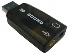 Placa De Sunet Externa USB Laptop &amp;amp;amp;amp;amp;amp; Calculator PC efect 5.1 3D foto