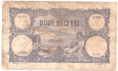 * Bancnota 20 lei 1928 - 7 iunie foto
