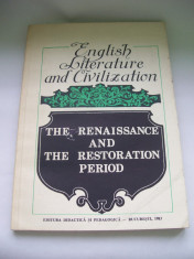 ENGLISH LITERATURE AND CIVILIZATION foto