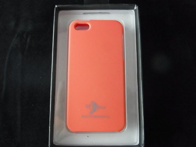 Husa rosie silicon rigid iphone 5 + folie protectie ecran + expediere gratuita foto
